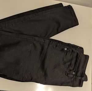 Madewell high rise black curvy skinny jeans